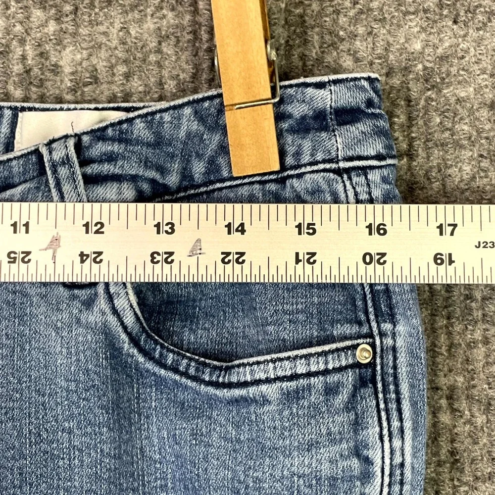 Live A Little Jeans Womens 8 Blue Stretch Straight Leg Denim Travel Casual Surf